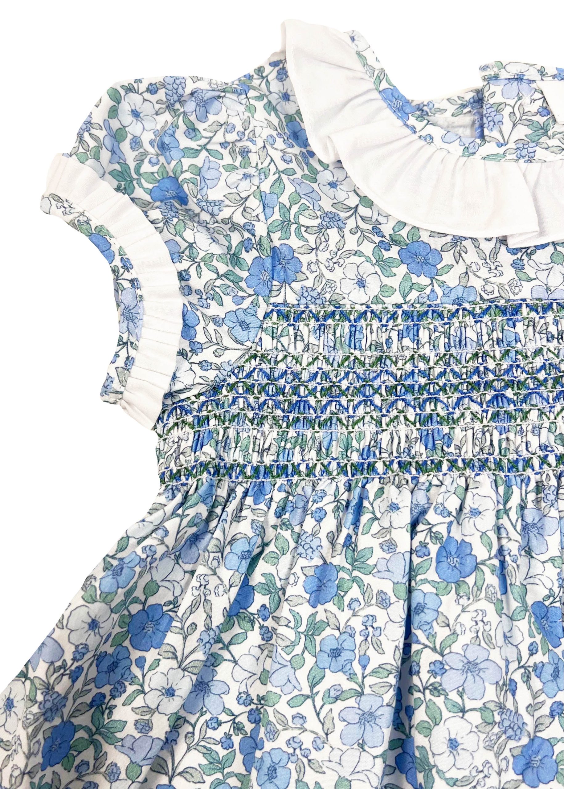Vestido Valentina estampado Hera azul
