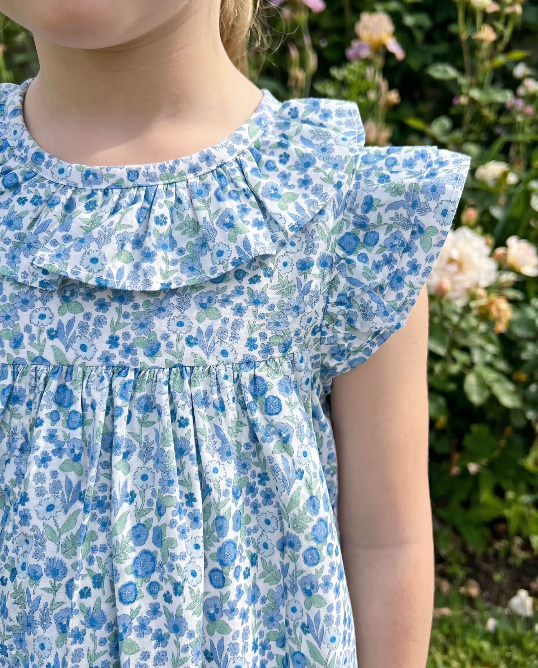 Vestido Mafalda Dana azul y verde